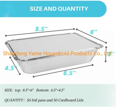 Poêle à papier d'aluminium jetable, conteneurs alimentaires, poêle à BBQ, poêle à Pizza